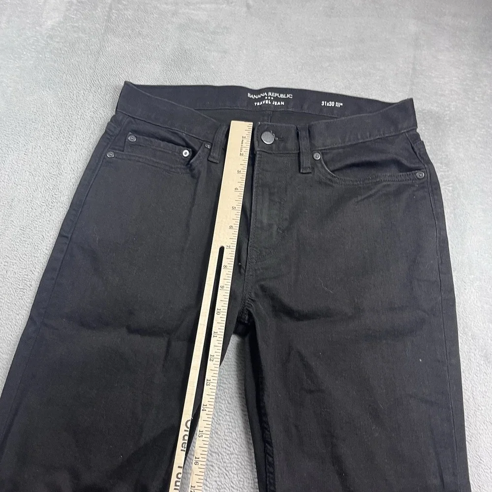 Banana‎ Republic Travel Jean 31x28* Slim Fit Mens Denim Pants Black